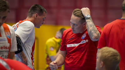 Nico Rönnberg och Andreas Rönnberg under finalserien 2023.