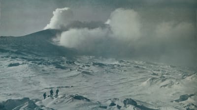 Bild från 1912-13 på vulkanen Erebus