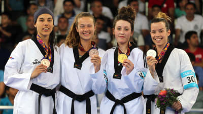Medaljörerna i taekwondo, u 57kg i europeiska spelen i Baku 2015