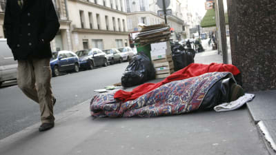 Hemlösa i Frankrike 2009