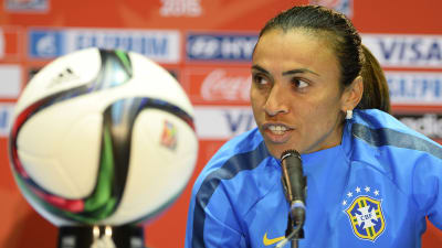 Marta var kapten för Brasiliens landslag i sommarens VM-turnering.