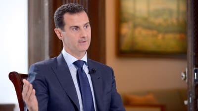 Syriens president Bashar al-Assad skulle gärna samarbeta med Donald Trump och USA som han kallar en naturlig allierad