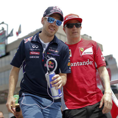 Sebastian Vettel och Kimi Räikkönen, 2014