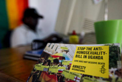 Amnesty Internationals affisch om lika rättigheter för alla sexuella minoriteter.