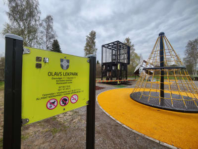 Brand vid Olav lekpark, Smedsby Korsholm.