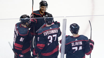 Sebastian Aho och Andrej Svetjnikov.