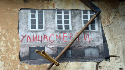 Ulitsa smerti - "Dödens gata" i Užupis i Vilnius.