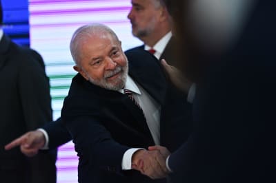 Brasiliens president Luiz Inácio Lula da Silva deltar i ett ministermöte i Planalto-palatset i Brasilia.