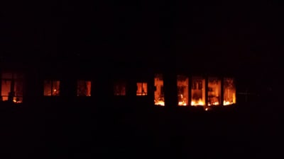 Bombat sjukhus i Kunduz.