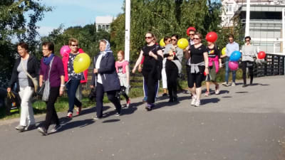 Kvinnor på Kvinnobankens evenemang Gå ett yrke till en kvinna