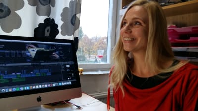 Marina Saanila är i full gång med filmerna för de åboländska museerna