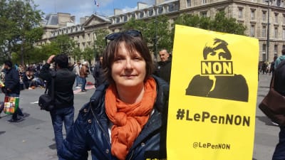Guilaine Leterne för valkampanj i Paris