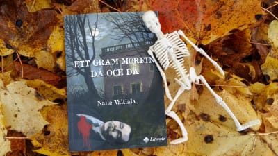 Pärmen till Nalle Valtialas roman "Ett gram morfin då och då".