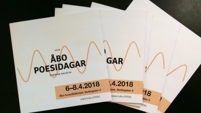 Folders för Åbo poesidagar 2018.