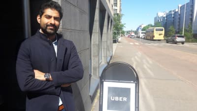 Kommande Uberchaufför Mohsin Ali.