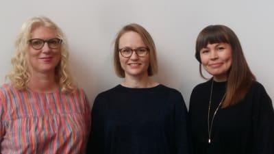 Ida Fellman, Maria Grundvall och Saara Fernström.