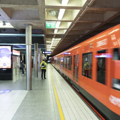 Herttoniemen metroasema.