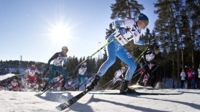 Matti Heikkinen tävlade vid skid-VM i Lahtis 2017.