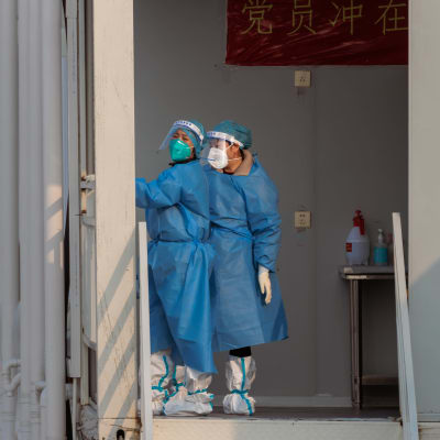 sköterskor i kinesiskt sjukhus