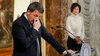 Italiens avgående premiärminister Matteo Renzi.