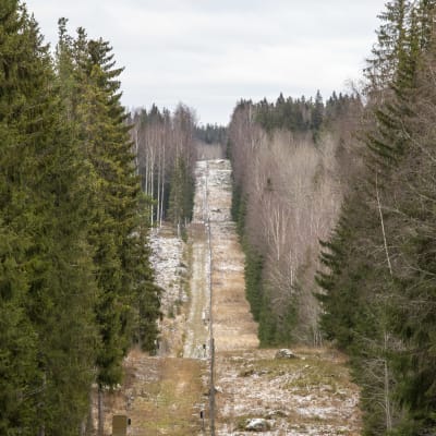 Suomen ja Venäjän rajaa Imatralla.