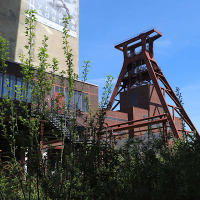 Överbyggnaden till ett av gruvschakten vid Zeche Zollverein.