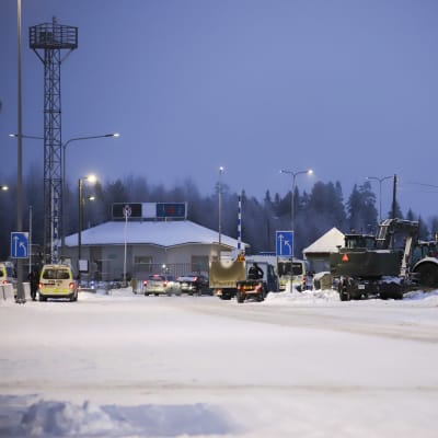 Vartiuksen rajanylityspaikka aamulla 21.11.2023