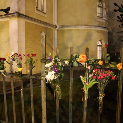 Blomstermanifestation i Åbo 30 januari.