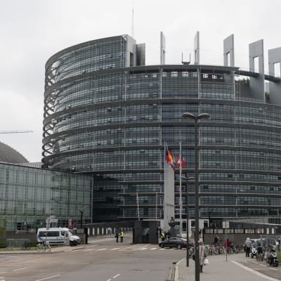 Euroopan parlamentin rakennus Strasbourgissa Ranskassa.