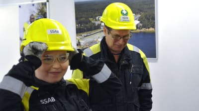 Säde Sundberg och Timo Jansson på SSAB