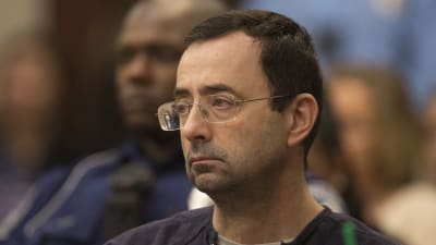 Larry Nassar inför en domstol i Lansing i Michigan den 24 januari.
