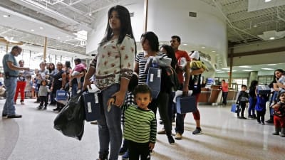 Immigranter vid mexikanska gränsen