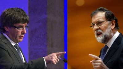 Carles Puigdemont och Mariano Rajoy