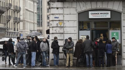 Schweizare köar till växlingskontor