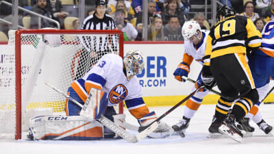 Christopher Gibson övertygade stort i lördagens NHL-säsongsdebut mot Pittsburgh.