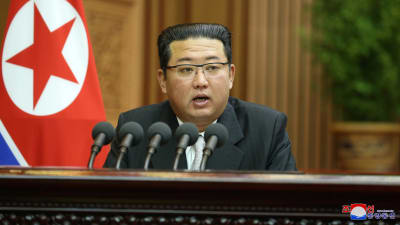 Bild på nordkoreas ledare Kim Jong-un