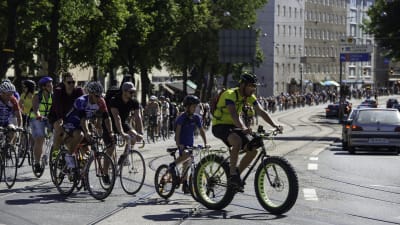 Cykelmarsch i Helsingfors