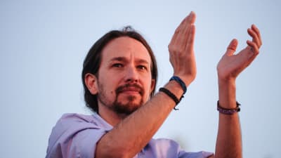 Det nya spanska vänsterpartiet Podemos ledare Pablo Iglesias.