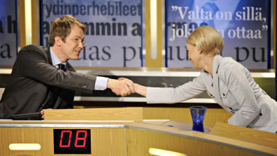 Peter Nyman och Baba Lybeck i Uutisvuoto år 2010.