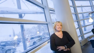 Riitta Björkenheim i Vasa flygplats.