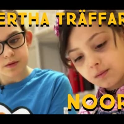 Tioåriga Noor från Irak har lätt att lära sig finska.
