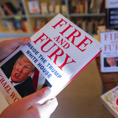 Michael Wolffs bok "Fire and Fury" i en bokhandel i Decatur, Georgia. 5.1.2018.