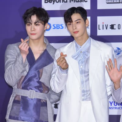 Moon Bin, Cha Eun-Woo ja  MJ Astro yhtyeestä.