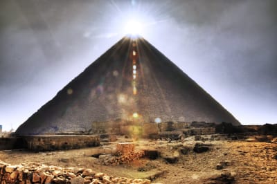 Cheopspyramiden i Giza, Egypten.