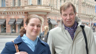 Pia Wolff-Helminen och Nils-Erik Bystedt