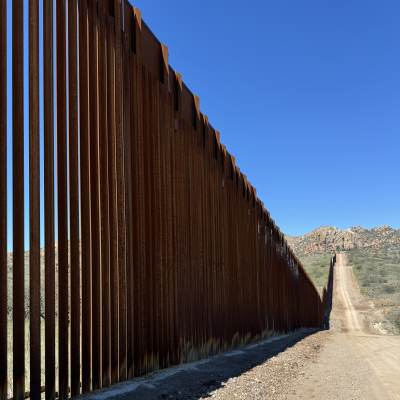 Muren mellan Mexiko och USA.