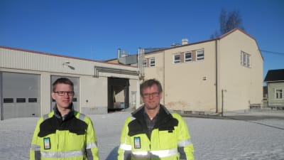 Operativa chefen  Samuel Hjulfors och vd Christian Grankulla vid Nordic Byggtjänst