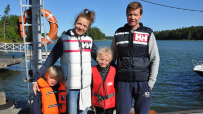 Familjen Westerlund har handlat på butiksbåten