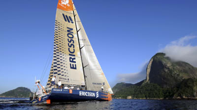 Ericson 3 anländer till Rio de Janeiro i Ocean Race 2008/2009.
