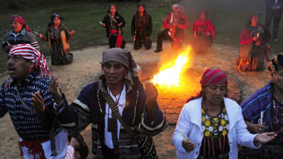 Mayaceremoni i Guatemala.